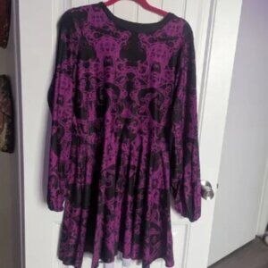 XL Blackmilk Plum Bath Bishop Skaters Dress